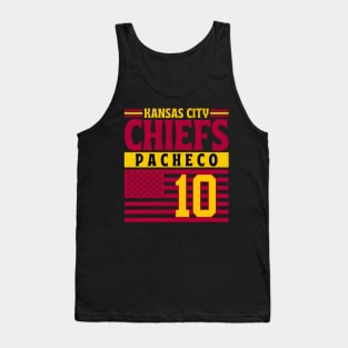 Kansas City Chiefs Pacheco 10 American Flag Football Tank Top